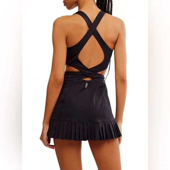 Free People movement Back It Up Skortsie. NWT. Black - Picture 7 of 10